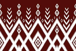 ornamento folclórico geométrico ikat. textura vectorial étnica tribal. patrón de rayas impecable al estilo azteca. Figura bordado tribal. indio, escandinavo, gyp sy, mexicano, patrón popular patrón ikat vector