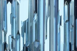 A cluster of precision-cut magic crystal, science fiction and magic theme, 3d rendering. photo