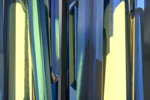 A cluster of precision-cut magic crystal, science fiction and magic theme, 3d rendering. photo