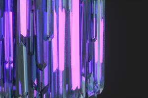 A cluster of precision-cut magic crystal, science fiction and magic theme, 3d rendering. photo