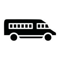 Bus Icon Silhouette vector