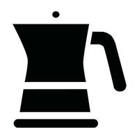 icono de cafetera vector