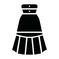 Skirt Icon Silhouette vector