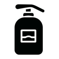 líquido jabón botella icono vector