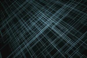 Glowing big data lines and technological background, 3d rendering. photo
