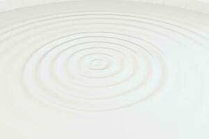 White wave liquid ripples by fluid simulation, 3d rendering photo