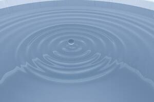 Transparent wave liquid ripples by fluid simulation, 3d rendering photo