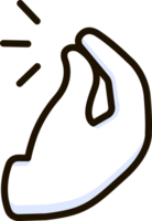 eingeklemmt Finger Symbol Emoji Aufkleber png