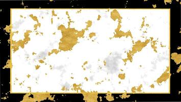 mármol negro color grande frontera y blanco color dentro con lujo oro textura y oro frontera antecedentes foto