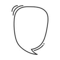 dialogue discours bulle contour style ae png