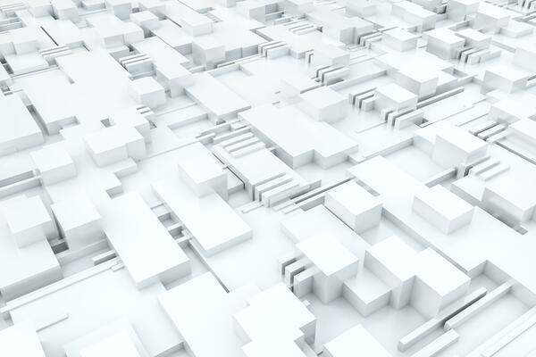 3d rendering, cubes board structure, circuit background