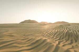 3d representación, el amplio desierto, con rayas formas foto