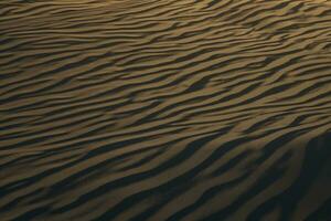 3d rendering, the wide desert, with stripes shapes. photo