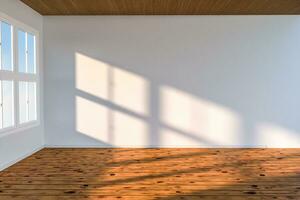 The cleaning house and the sunshine from the window, 3d rendering. photo