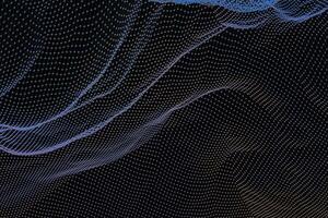 3d rendering, flow dot with gradient background photo