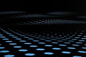 3d rendering, flow dot with gradient background photo
