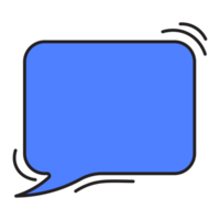 Dialogue Speech Bubble Fill Style ab png