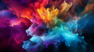 abstract background fluid gradient of rainbow colors photo