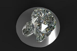 luxury diamond gem, 3d rendering photo