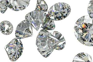 luxury diamond gem, 3d rendering photo