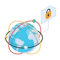 Check out isometric icon of security vector