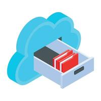 Cybersecurity issue icon in isometric style vector