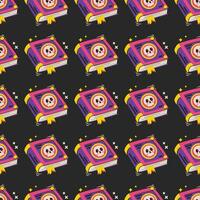 Halloween vector pattern. Endless texture can be used for wallpaper, fill pattern, background.