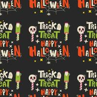 Halloween vector pattern. Endless texture can be used for wallpaper, fill pattern, background.