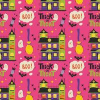 Halloween vector pattern. Endless texture can be used for wallpaper, fill pattern, background.