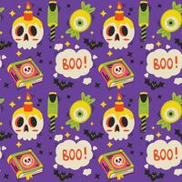 Halloween vector pattern. Endless texture can be used for wallpaper, fill pattern, background.