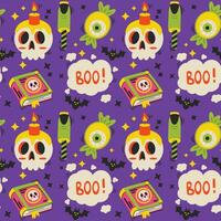 Halloween vector pattern. Endless texture can be used for wallpaper, fill pattern, background.