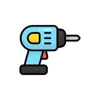 Simple Hand Drill lineal color icon. The icon can be used for websites, print templates, presentation templates, illustrations, etc vector