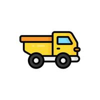 Simple Truck lineal color icon. The icon can be used for websites, print templates, presentation templates, illustrations, etc vector