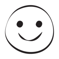 Smile Grunge Emoticons Outline Style png