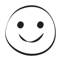 glimlach grunge emoticons schets stijl png