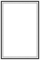Simple black border frame. Vector design.