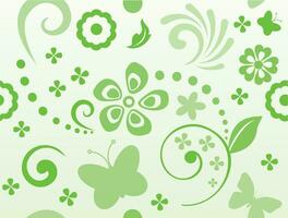 Seamless green pattern. Natural pattern. Background vector