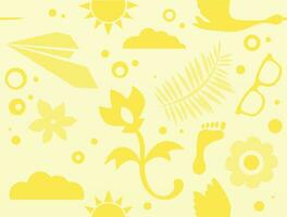 Seamless yellow background. Simple pattern vector