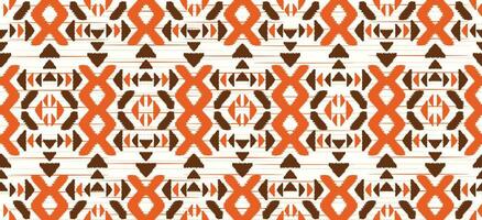 Ethnic abstract ikat art. Seamless pattern in tribal, folk embroidery, and Mexican style. Aztec geometric art ornament print.Design for carpet, wallpaper, clothing, wrapping, fabric, cover, textile vector