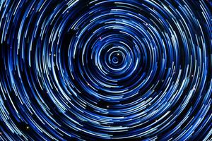 Particles revolves around its center with dark background, 3d rendering. photo