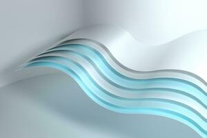 3d rendering, curve surface and texture background photo