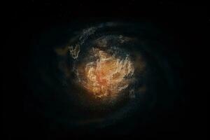 3d rendering, the magnificent spiral nebula. The universe background. photo