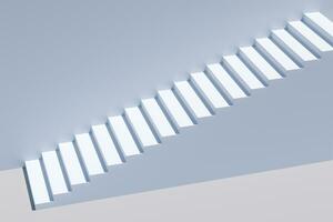 The stairway in the daylight with white background, 3d rendering. photo