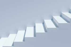 The stairway in the daylight with white background, 3d rendering. photo