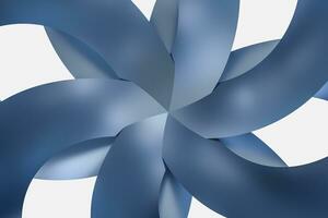 3d rendering, blue decorative flower, artistic background photo