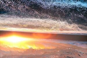3d rendering, the magnificent spiral nebula. The universe background. photo