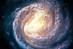 3d rendering, the magnificent spiral nebula. The universe background. photo