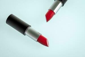 Lipstick with light color background, product photography, 3d rendering. photo