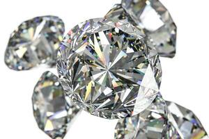 luxury diamond gem, 3d rendering photo