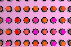 Lipstick with light color background, product photography, 3d rendering. photo